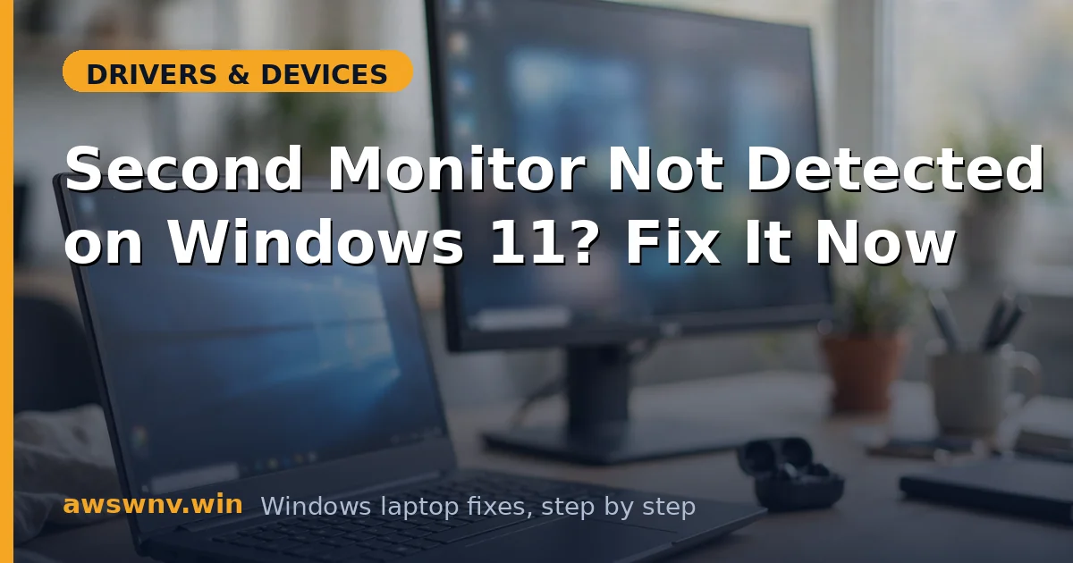 Second Monitor Not Detected on Windows 11? Fix It Now