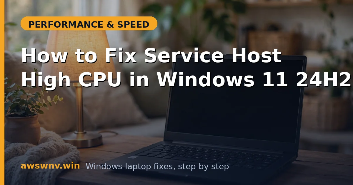 How to Fix Service Host High CPU in Windows 11 24H2