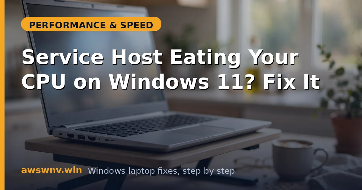 Service Host Eating Your CPU on Windows 11? Fix It