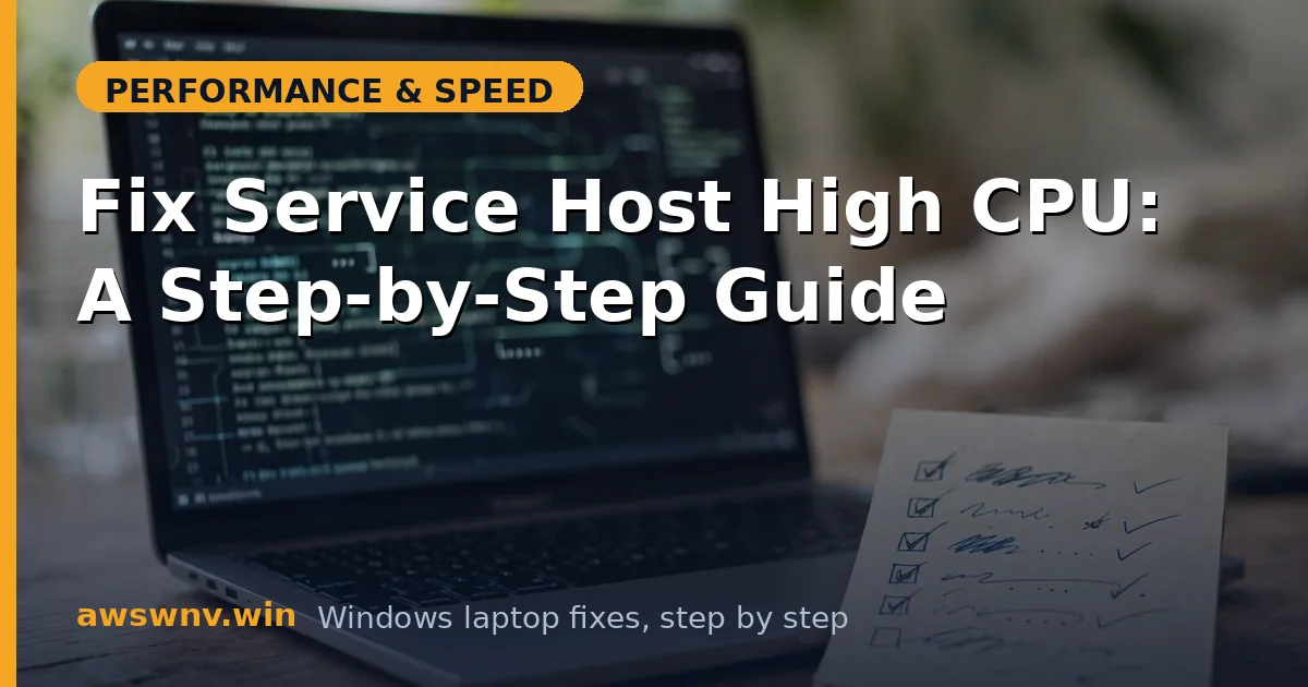Fix Service Host High CPU: A Step-by-Step Guide