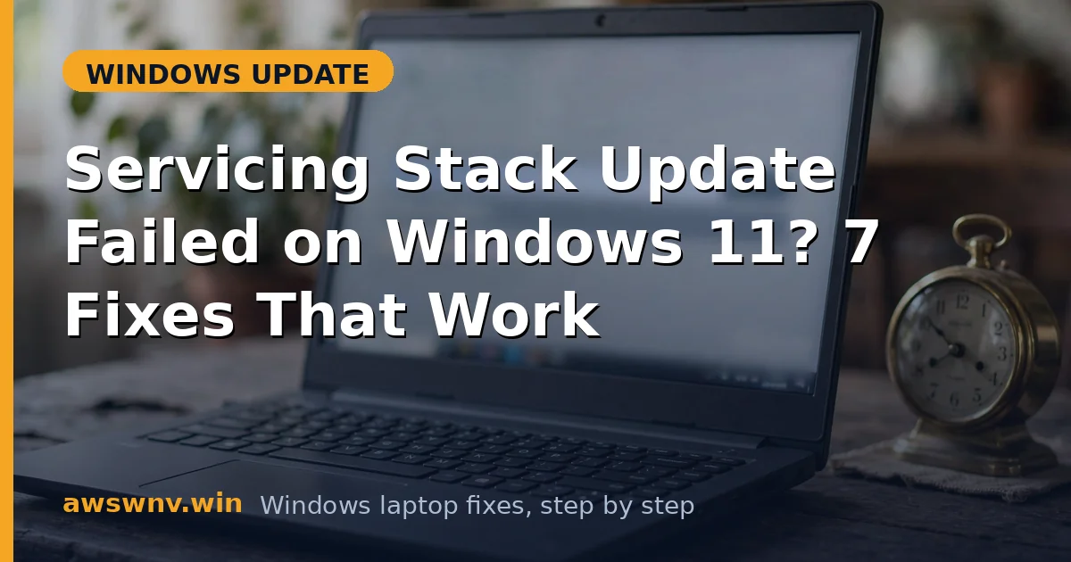 Servicing Stack Update Failed on Windows 11? 7 Fixes That Work