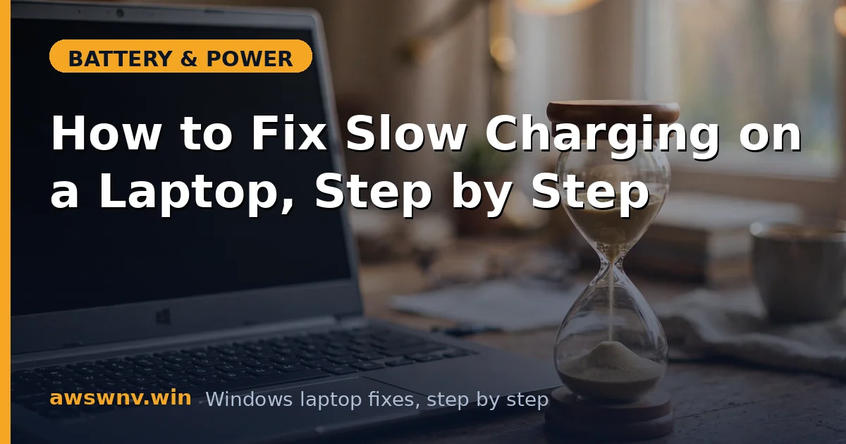 How to Fix Slow Charging on a Laptop, Step by Step