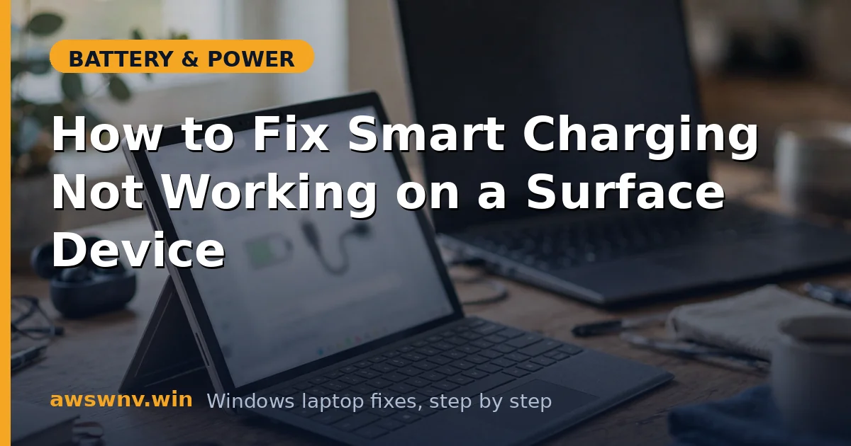 How to Fix Smart Charging Not Working on a Surface Device