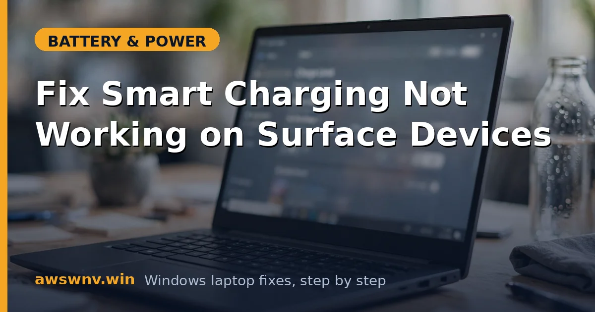 Fix Smart Charging Not Working on Surface Devices