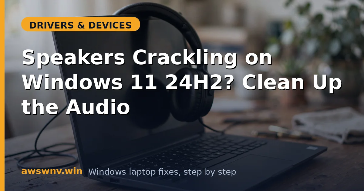 Speakers Crackling on Windows 11 24H2? Clean Up the Audio