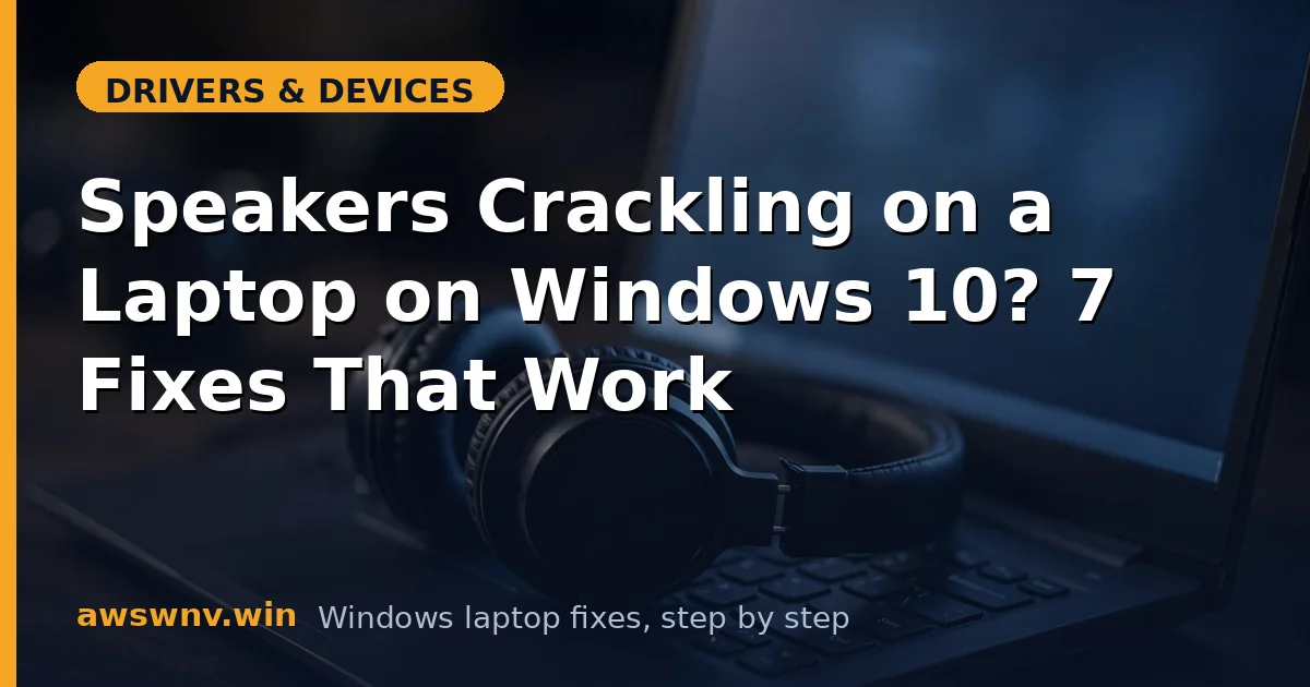 Speakers Crackling on a Laptop on Windows 10? 7 Fixes That Work