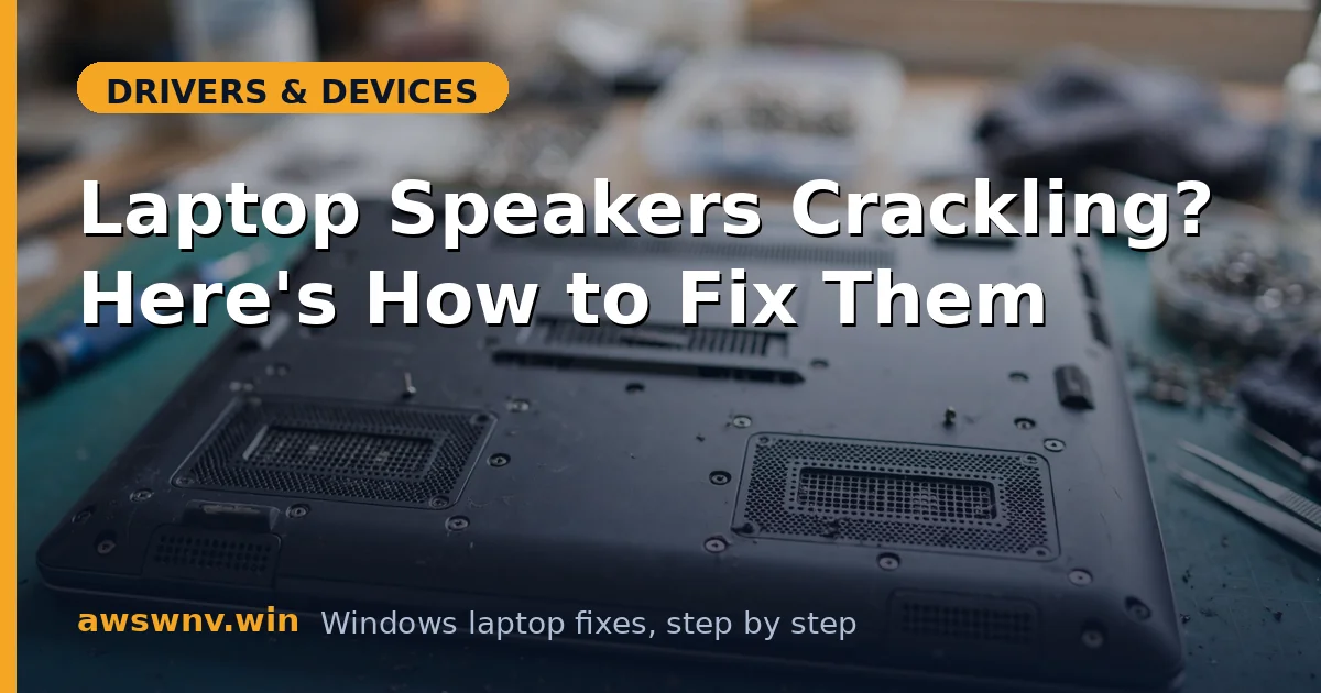 Laptop Speakers Crackling? Here's How to Fix Them