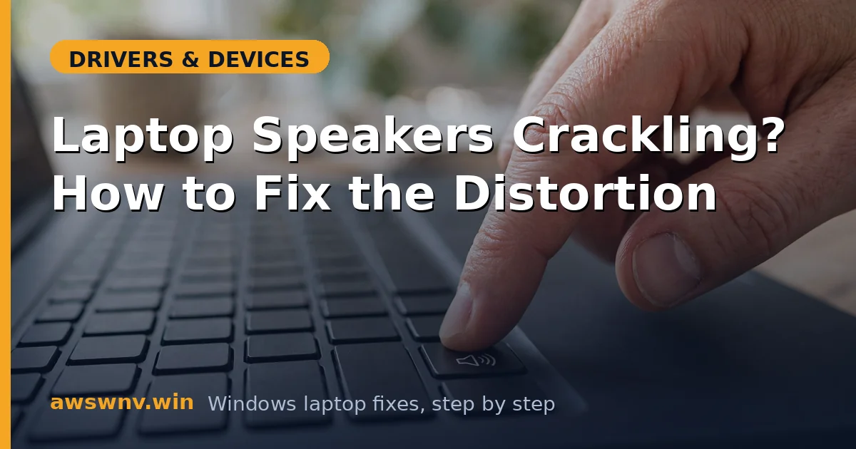 Laptop Speakers Crackling? How to Fix the Distortion