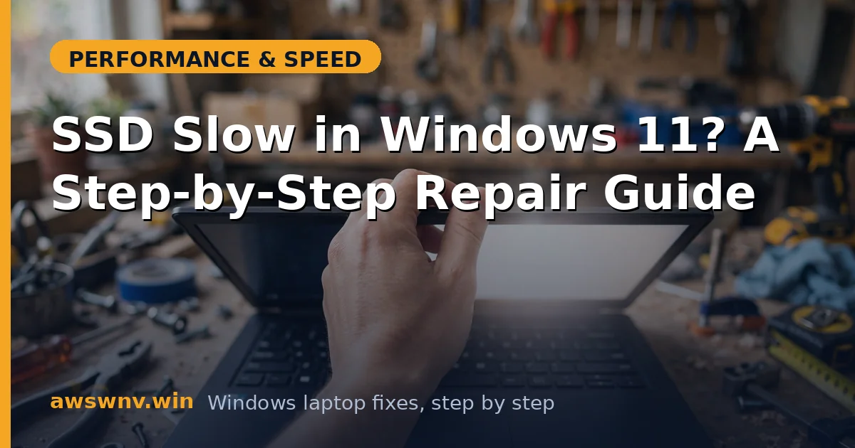 SSD Slow in Windows 11? A Step-by-Step Repair Guide