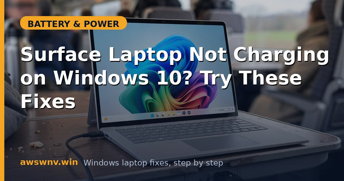 Surface Laptop Not Charging on Windows 10? Try These Fixes