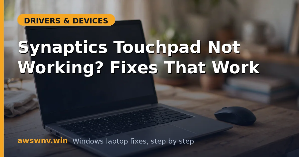 Synaptics Touchpad Not Working? Fixes That Work
