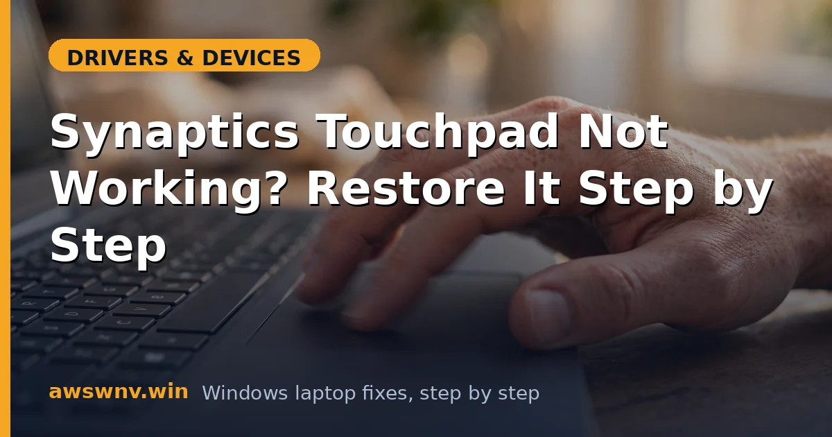 Synaptics Touchpad Not Working? Restore It Step by Step