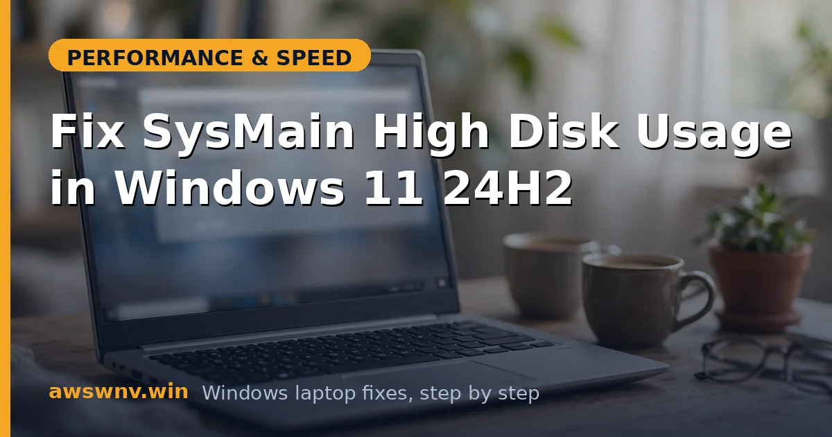 Fix SysMain High Disk Usage in Windows 11 24H2
