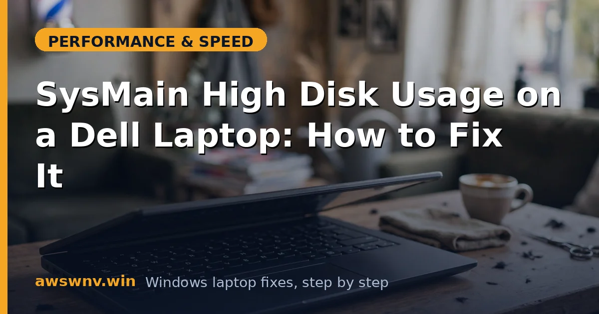 SysMain High Disk Usage on a Dell Laptop: How to Fix It