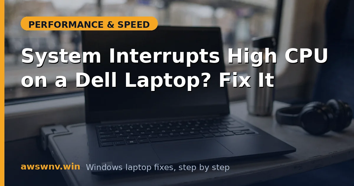 System Interrupts High CPU on a Dell Laptop? Fix It