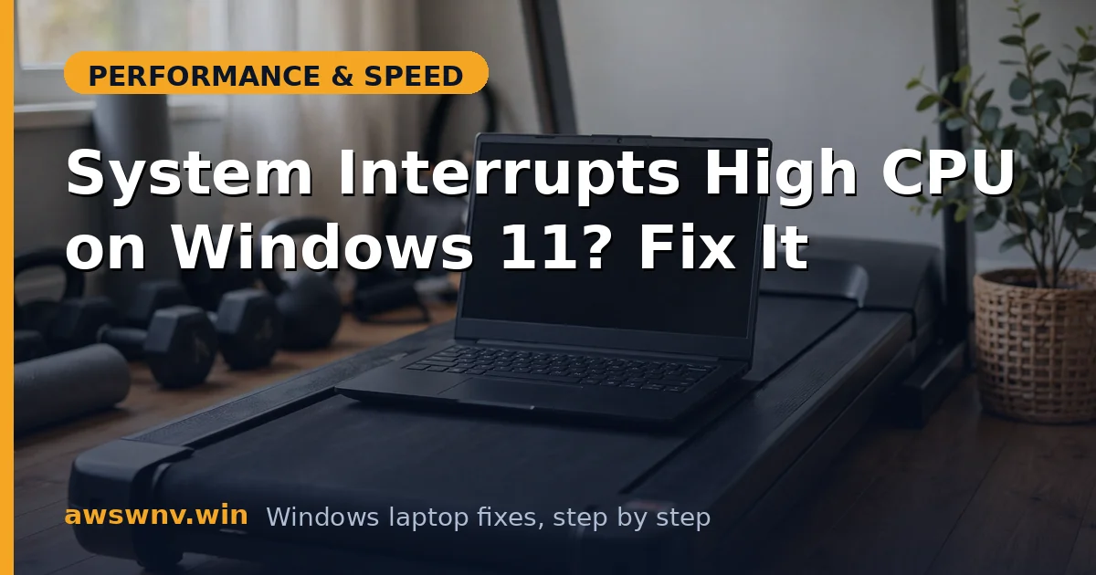 System Interrupts High CPU on Windows 11? Fix It