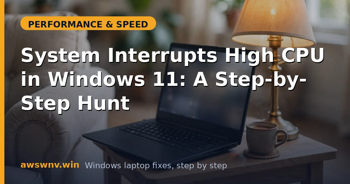 System Interrupts High CPU in Windows 11: A Step-by-Step Hunt
