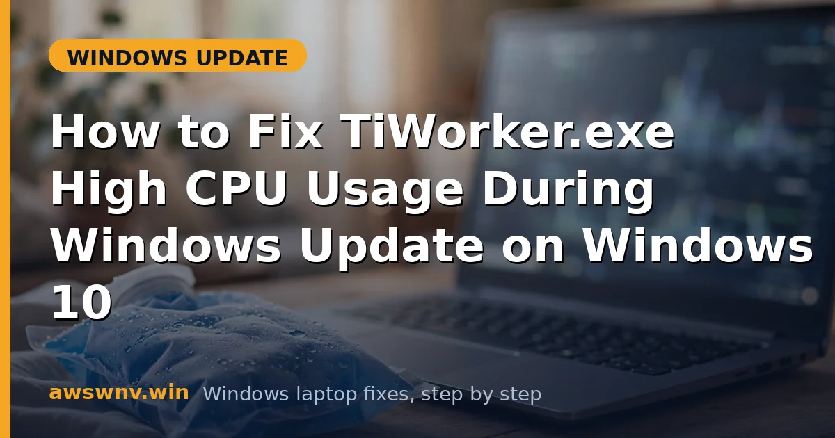 How to Fix TiWorker.exe High CPU Usage During Windows Update on Windows 10