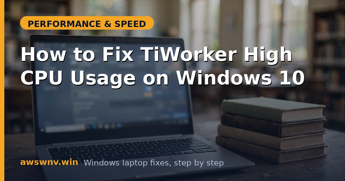 How to Fix TiWorker High CPU Usage on Windows 10