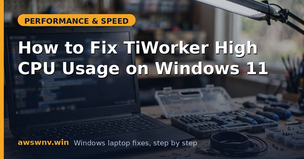 How to Fix TiWorker High CPU Usage on Windows 11