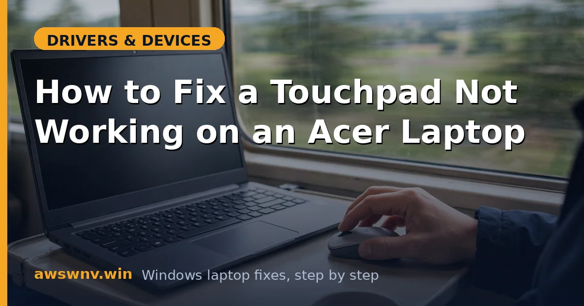 How to Fix a Touchpad Not Working on an Acer Laptop