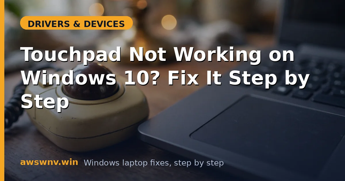 Touchpad Not Working on Windows 10? Fix It Step by Step