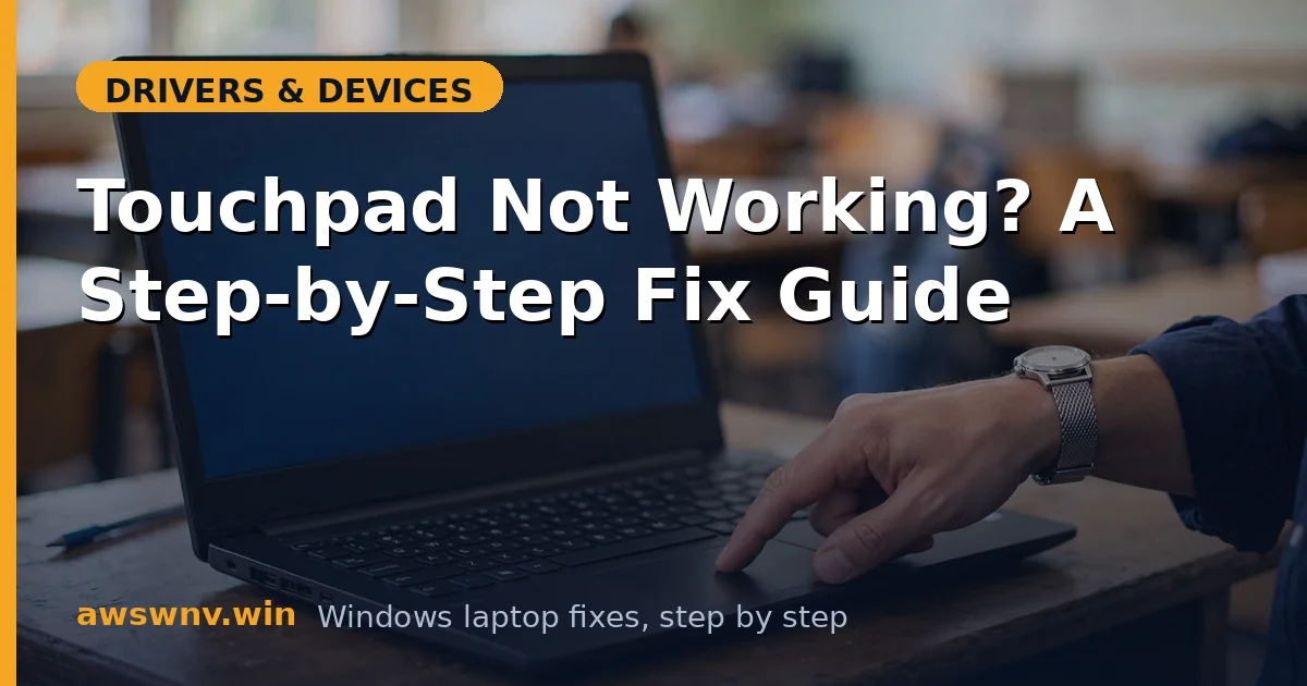 Touchpad Not Working? A Step-by-Step Fix Guide