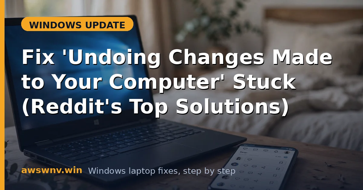 Fix 'Undoing Changes Made to Your Computer' Stuck (Reddit's Top Solutions)