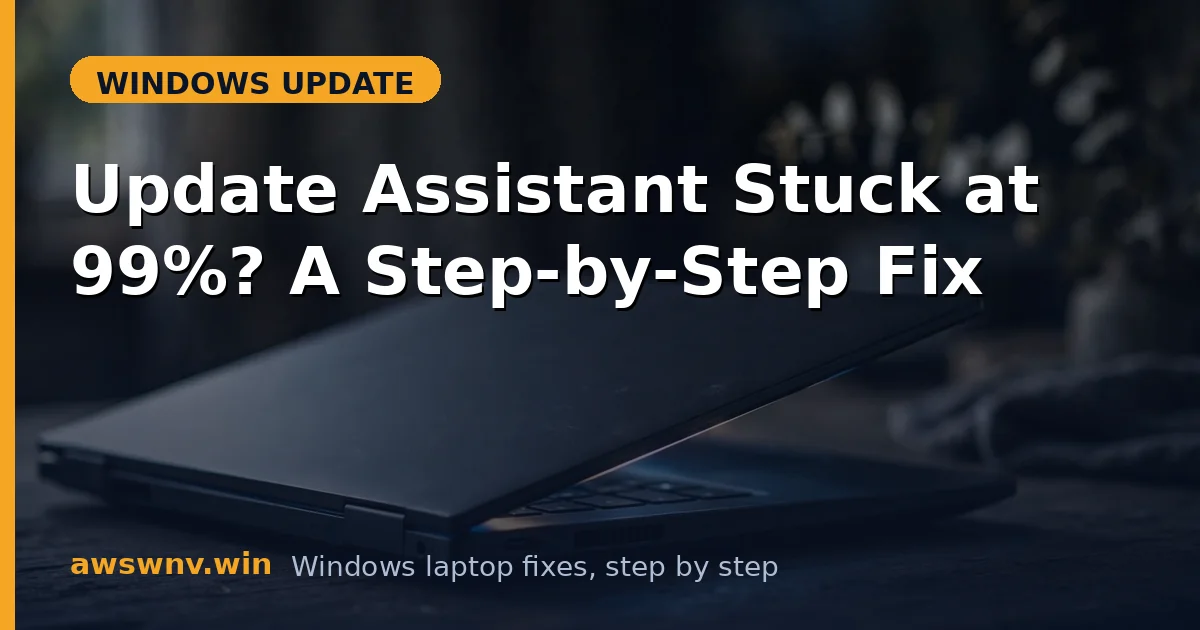Update Assistant Stuck at 99%? A Step-by-Step Fix