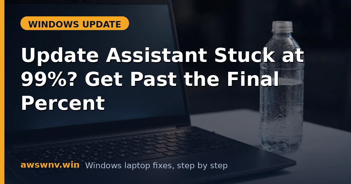 Update Assistant Stuck at 99%? Get Past the Final Percent