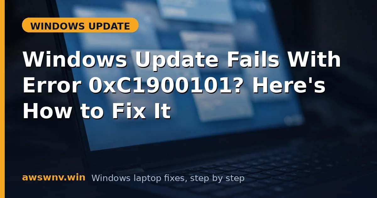 Windows Update Fails With Error 0xC1900101? Here's How to Fix It