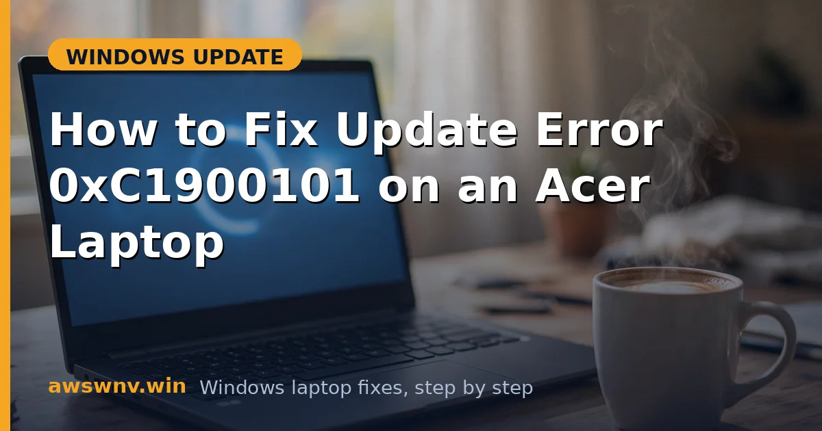 How to Fix Update Error 0xC1900101 on an Acer Laptop
