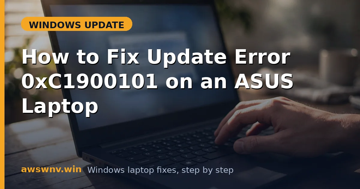 How to Fix Update Error 0xC1900101 on an ASUS Laptop