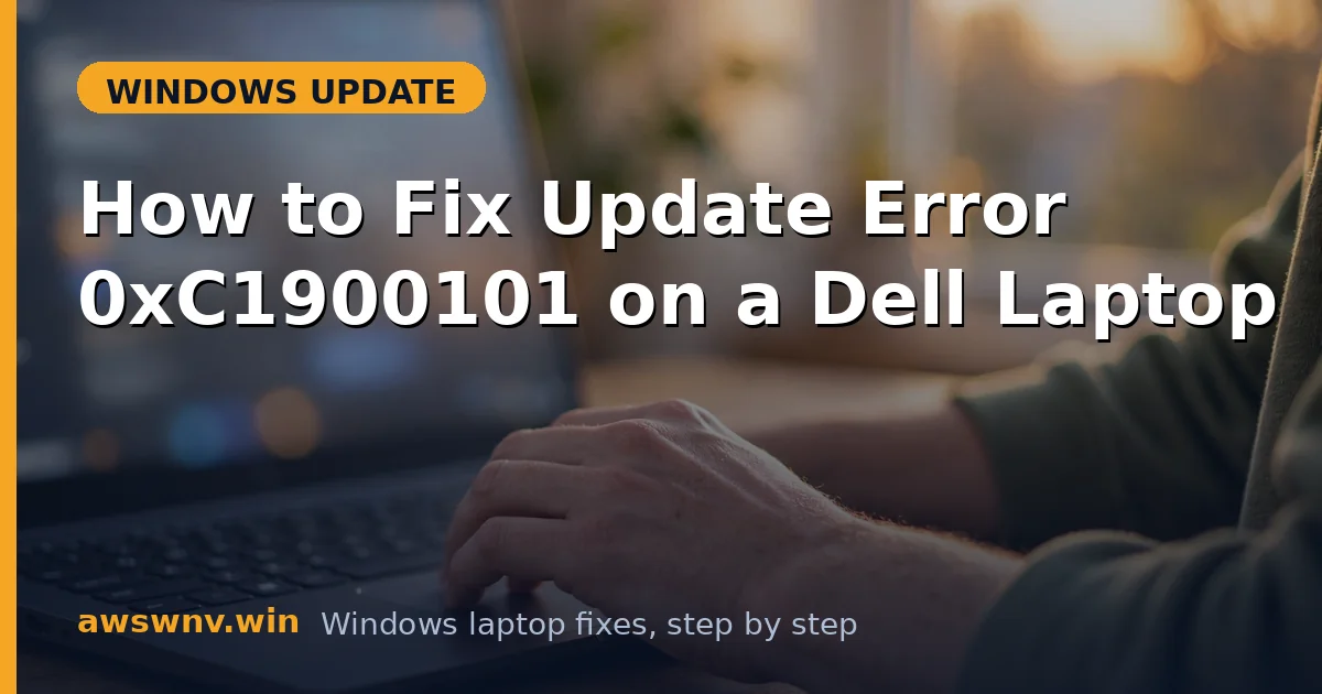 How to Fix Update Error 0xC1900101 on a Dell Laptop