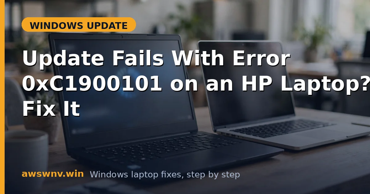 Update Fails With Error 0xC1900101 on an HP Laptop? Fix It