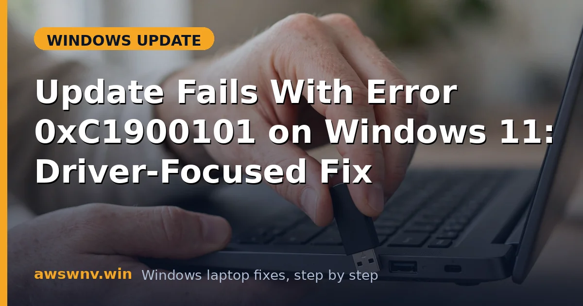 Update Fails With Error 0xC1900101 on Windows 11: Driver-Focused Fix