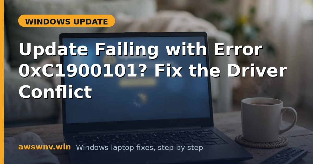 Update Failing with Error 0xC1900101? Fix the Driver Conflict
