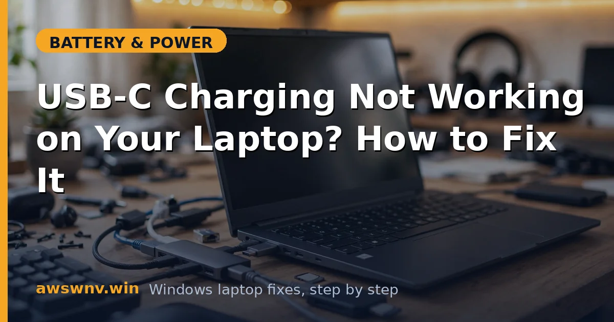 USB-C Charging Not Working on Your Laptop? How to Fix It