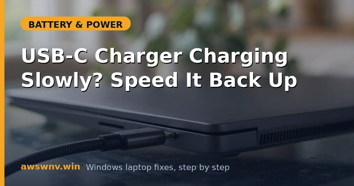 USB-C Charger Charging Slowly? Speed It Back Up