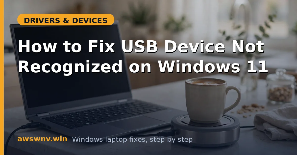 How to Fix USB Device Not Recognized on Windows 11