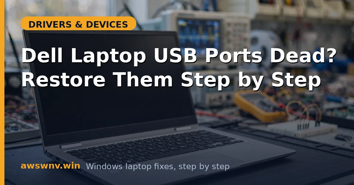 Dell Laptop USB Ports Dead? Restore Them Step by Step