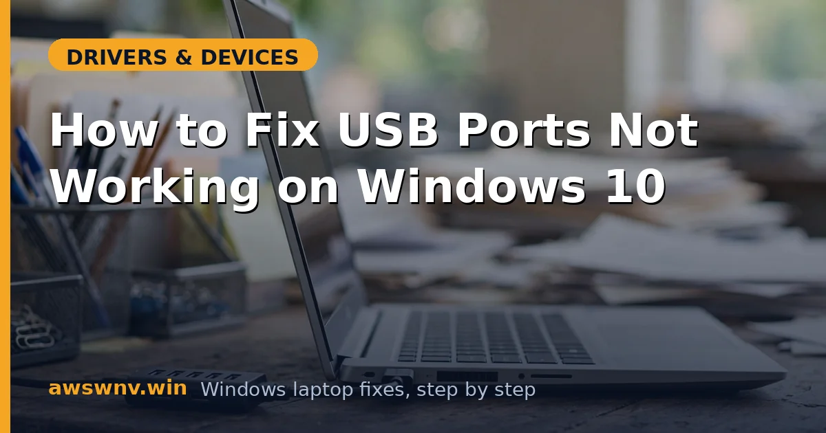 How to Fix USB Ports Not Working on Windows 10