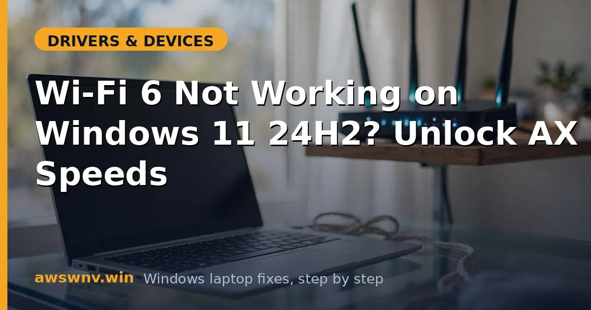 Wi-Fi 6 Not Working on Windows 11 24H2? Unlock AX Speeds