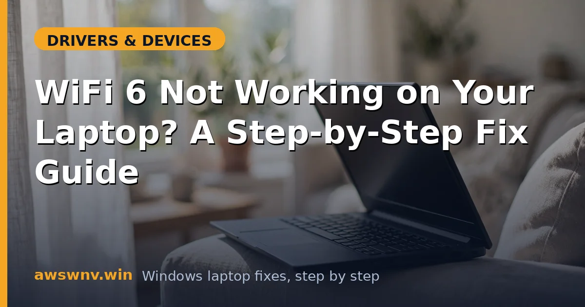 WiFi 6 Not Working on Your Laptop? A Step-by-Step Fix Guide