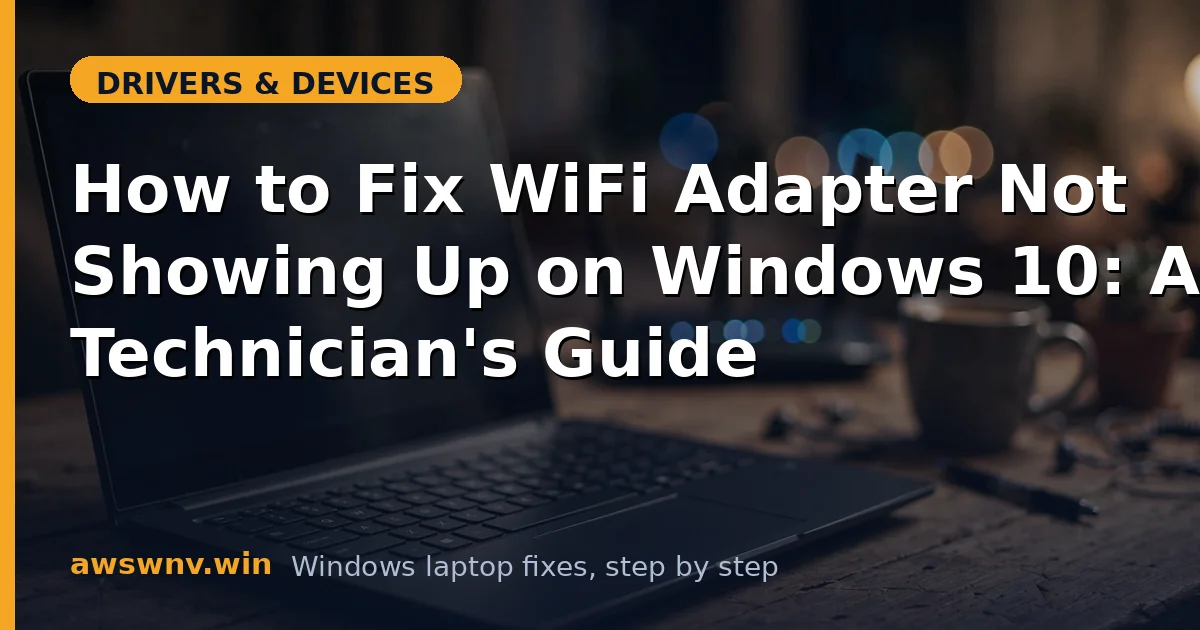 How to Fix WiFi Adapter Not Showing Up on Windows 10: A Technician's Guide