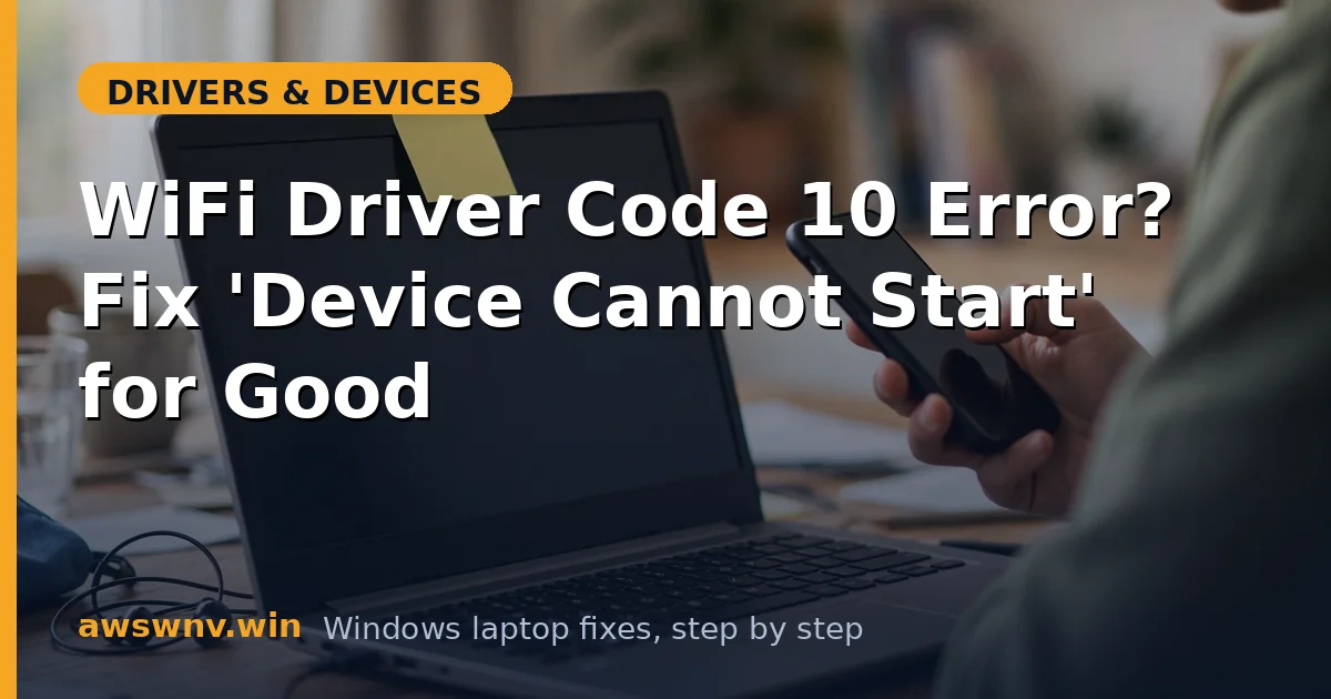 WiFi Driver Code 10 Error? Fix 'Device Cannot Start' for Good