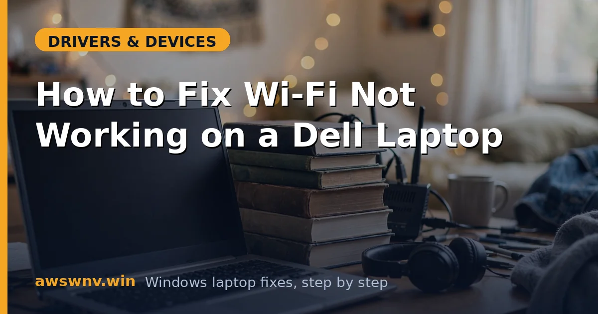 How to Fix Wi-Fi Not Working on a Dell Laptop