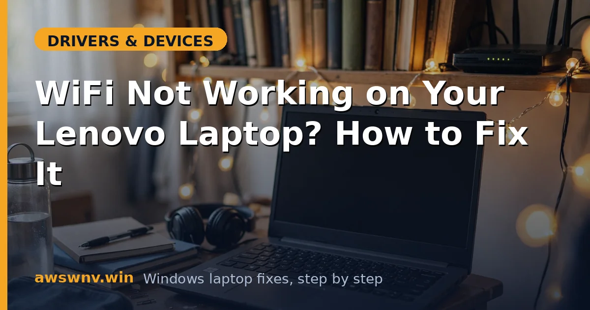 WiFi Not Working on Your Lenovo Laptop? How to Fix It