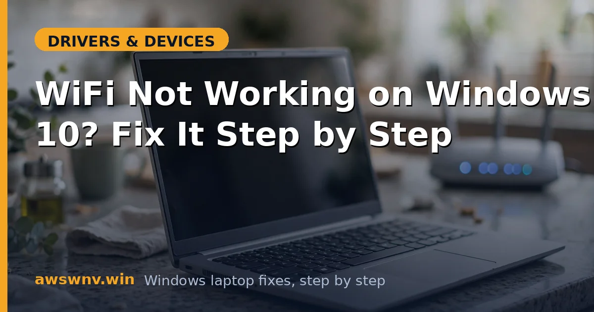 WiFi Not Working on Windows 10? Fix It Step by Step
