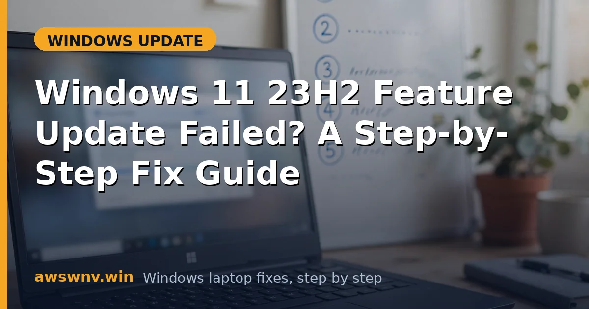 Windows 11 23H2 Feature Update Failed? A Step-by-Step Fix Guide